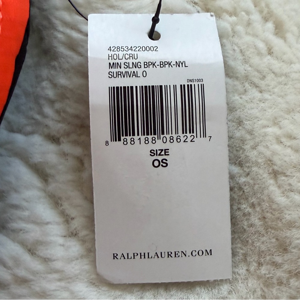Outdoor RLX Ralph Lauren Mini Sling Bag Backpack Neon Orange Hiking Gym Travel - Picture 12 of 16